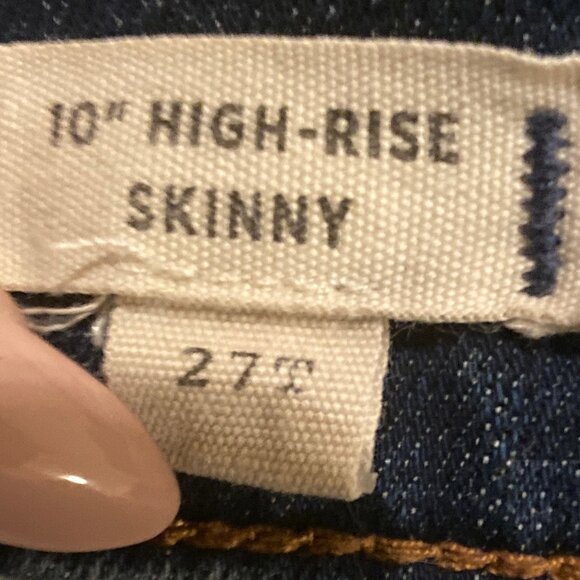 Madewell 10" High-Rise Skinny Jeans in Tarren Wash, 27 T - Picture 4 of 9